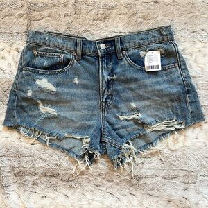 Urban Outfitters Essential Denim Mid-rise Shorts